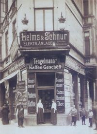 Helms und Schnur Elektogeschäft 1894